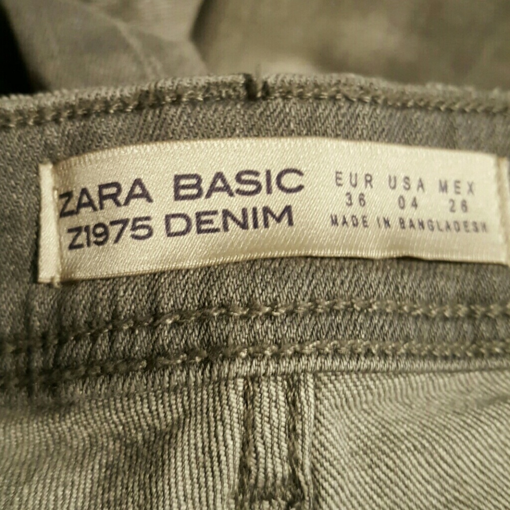 Zara NWOT cropped embroidered jeans womens size 4 - Picture 8 of 8